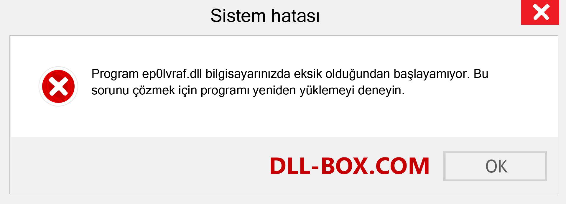 ep0lvraf.dll dosyası eksik mi? Windows 7, 8, 10 için İndirin - Windows'ta ep0lvraf dll Eksik Hatasını Düzeltin, fotoğraflar, resimler